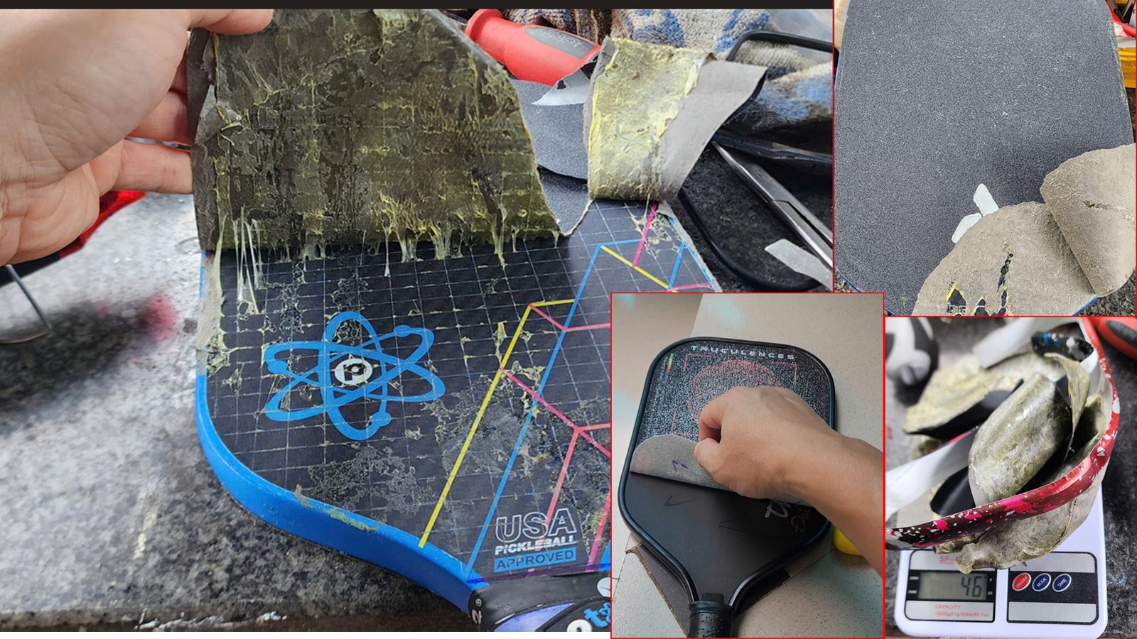Quy trình ép nhám Kevlar mặt vợt